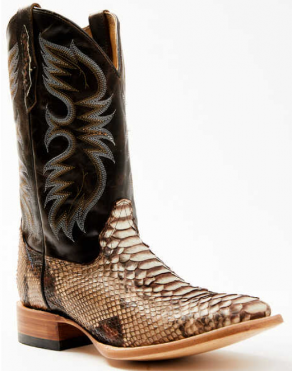 Sepatu Boot dengan Motif Reptil